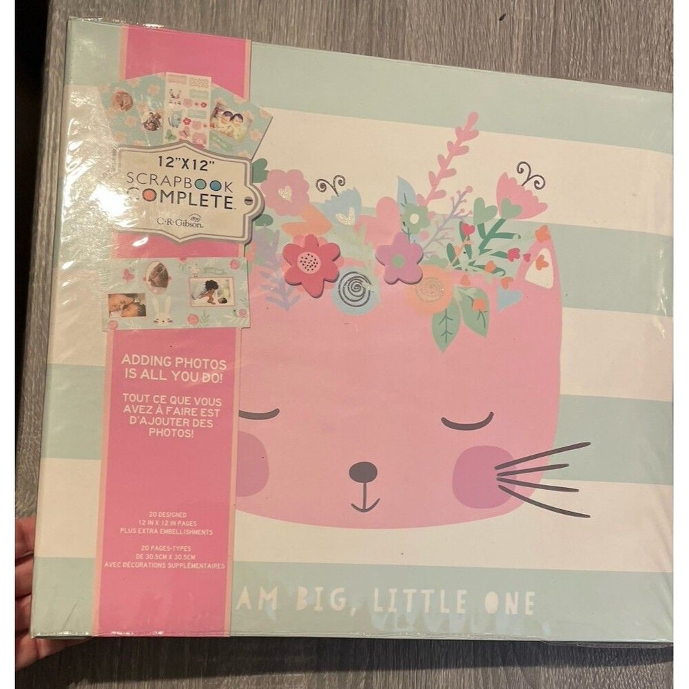 Tapestry CR Gibson Complete Scrapbook Album 12x12 Dream Big Little One Kitty Kid